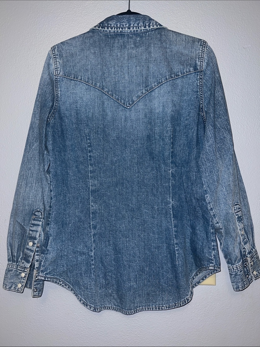 Wrangler Women's Blue Denim Shirt Jacket - Picture 7 of 10